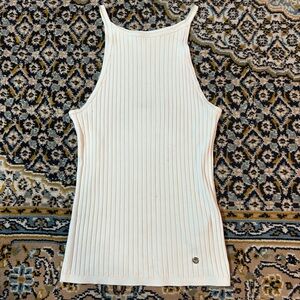 Ted Baker White Ribbed Tank Top